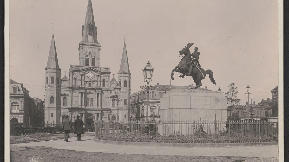 St. Louis Cathedral and Jackson Square, Louisiana