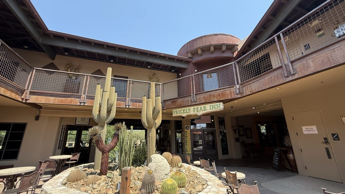 Exterior of Prickly Pear Inn, boutique motel in Cave Creek, AZ