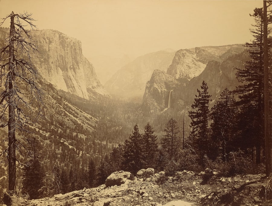 Yosemite Valley seen from Inspiration Point in California