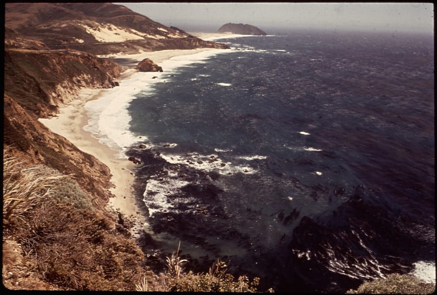 The rugged Big Sur coastline in California