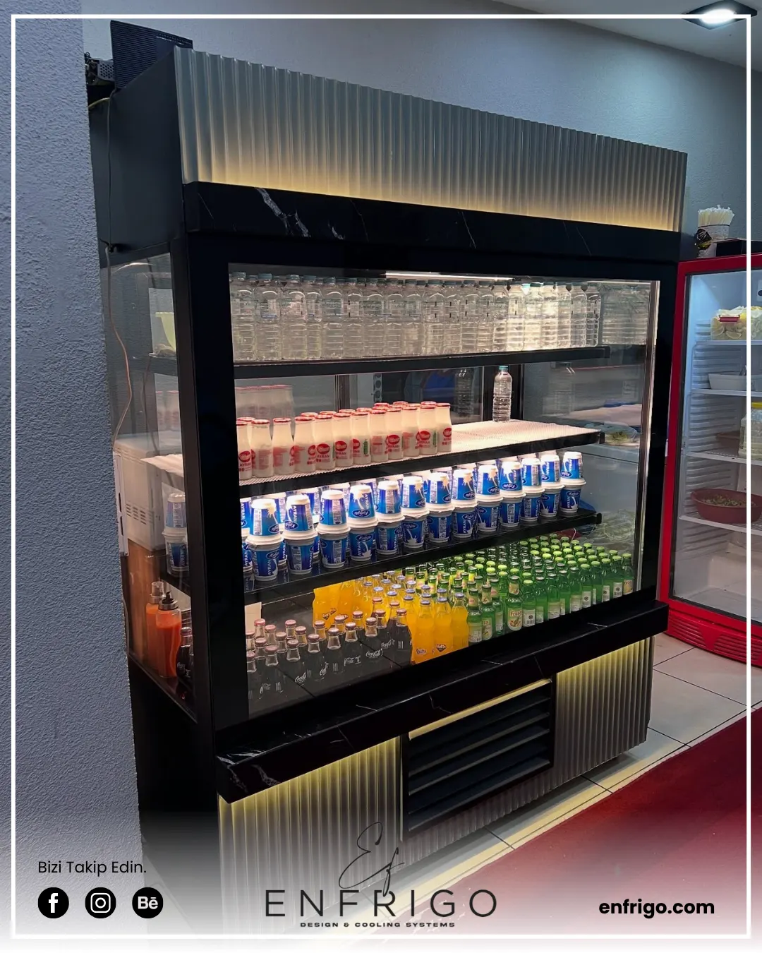 Paslanmaz Meşrubat Dolabı