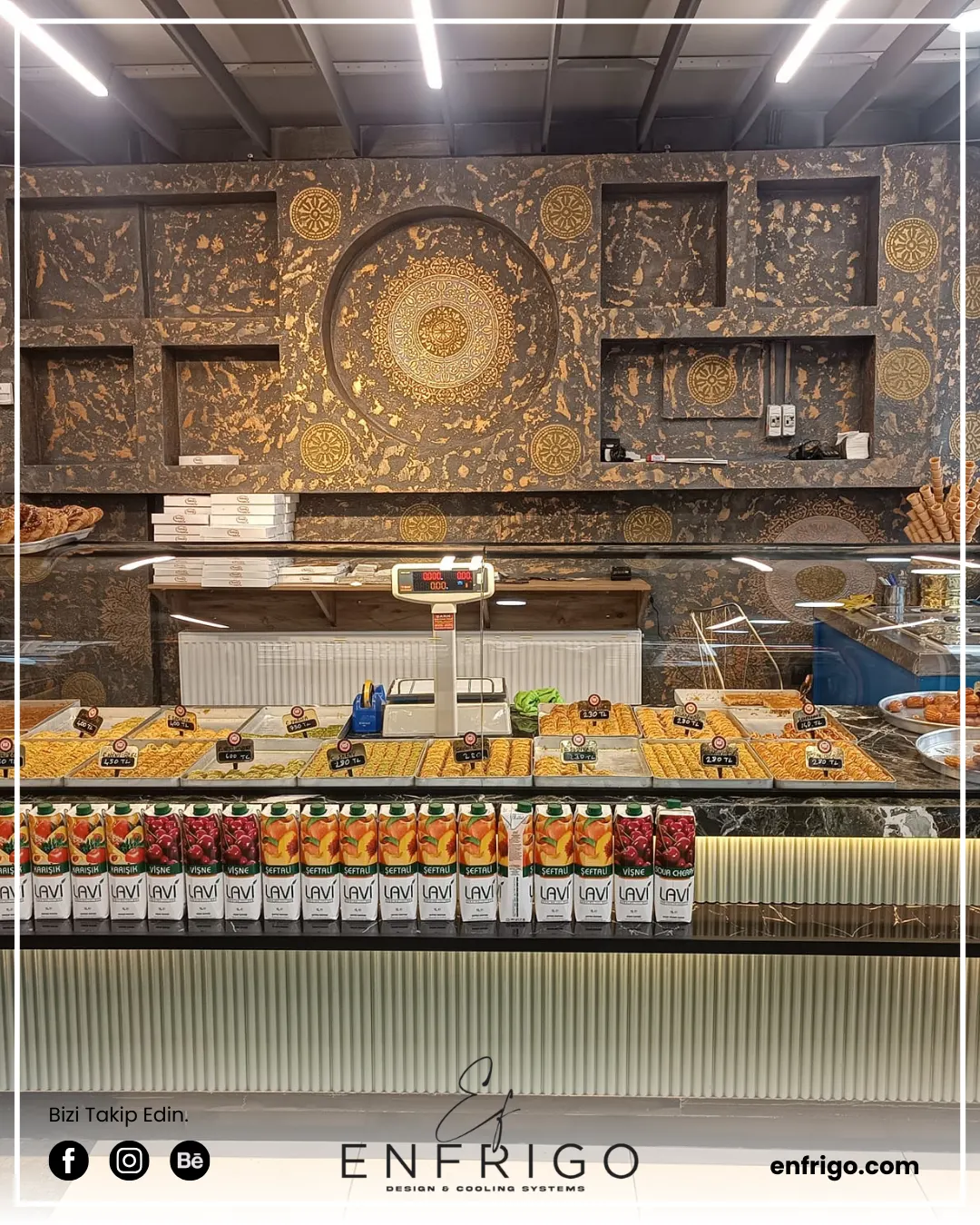 Pastane Tatlı ve Ekler Dolabı