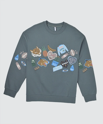 Crew neck sweatshirt