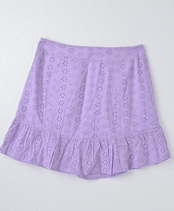 Lilac lace skirt