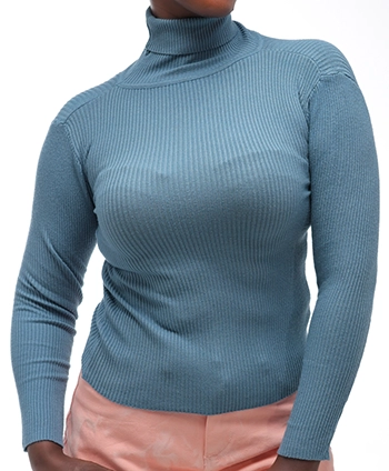 Turtleneck Pullover Long Sleeve Knitted