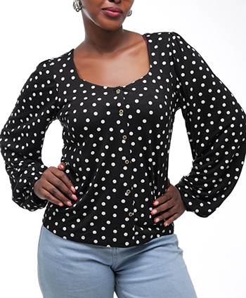 Polka Dot long sleeve top