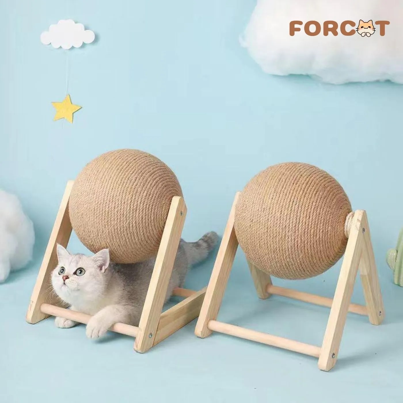 Bóng mài móng cho mèo DORRYKEY đa dạng kích thước đồ chơi 1