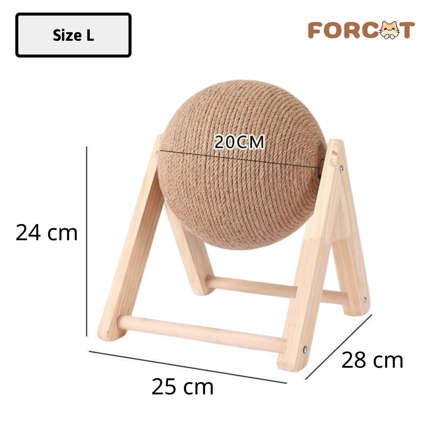 Bóng mài móng cho mèo DORRYKEY đa dạng kích thước đồ chơi - Size L