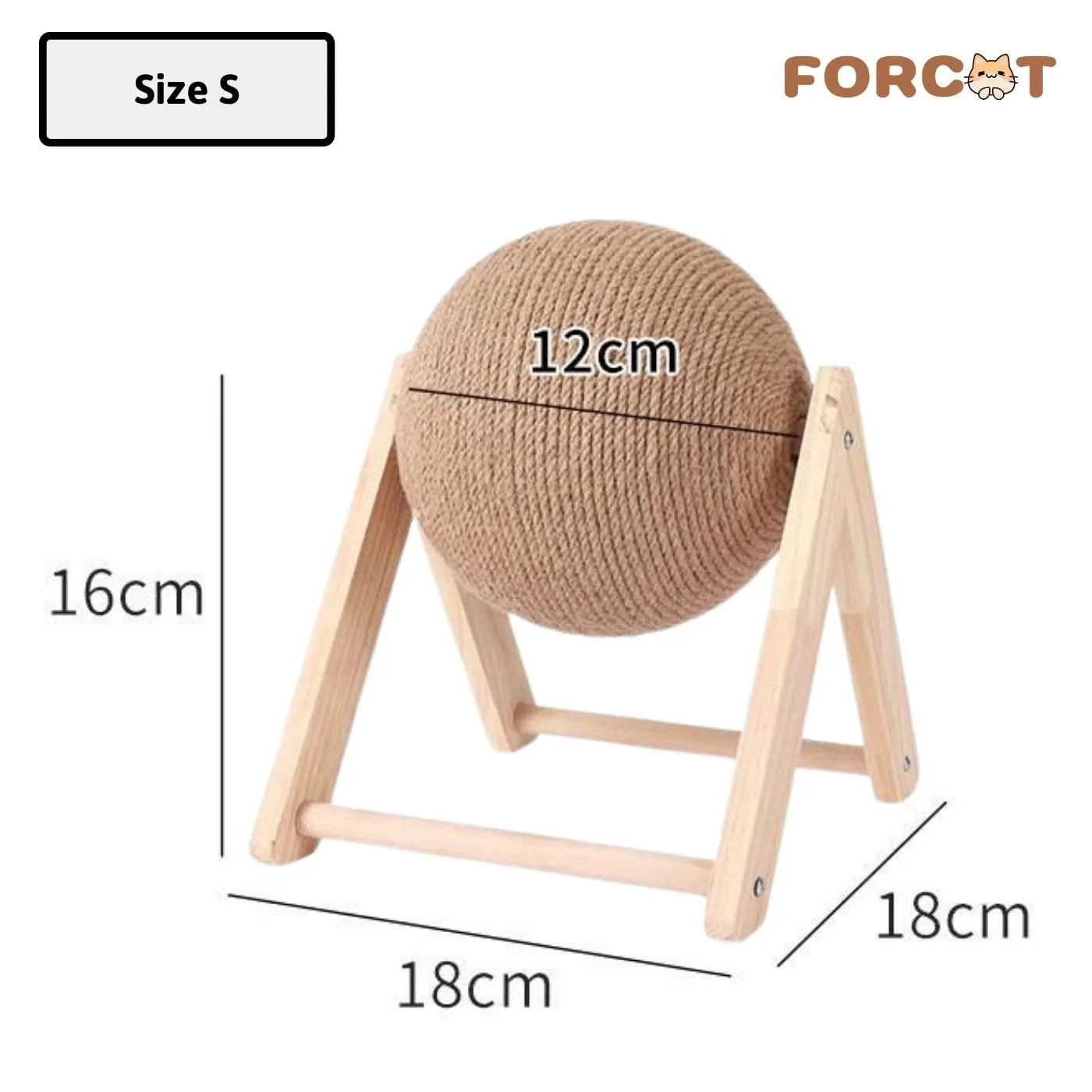 Bóng mài móng cho mèo DORRYKEY đa dạng kích thước đồ chơi - Size S