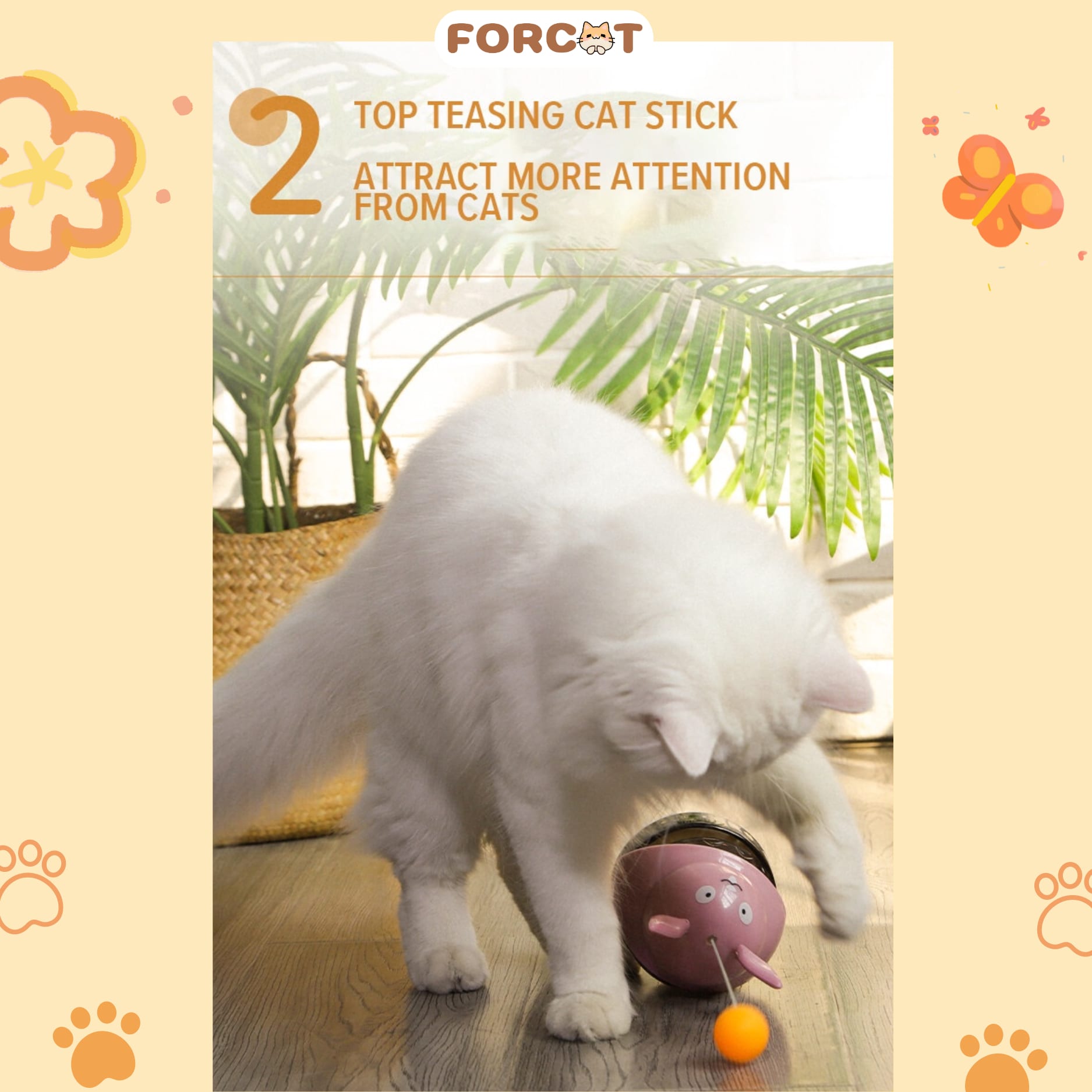 Đồ chơi lật đật ăn hạt tự động cho mèo DORRIKEY