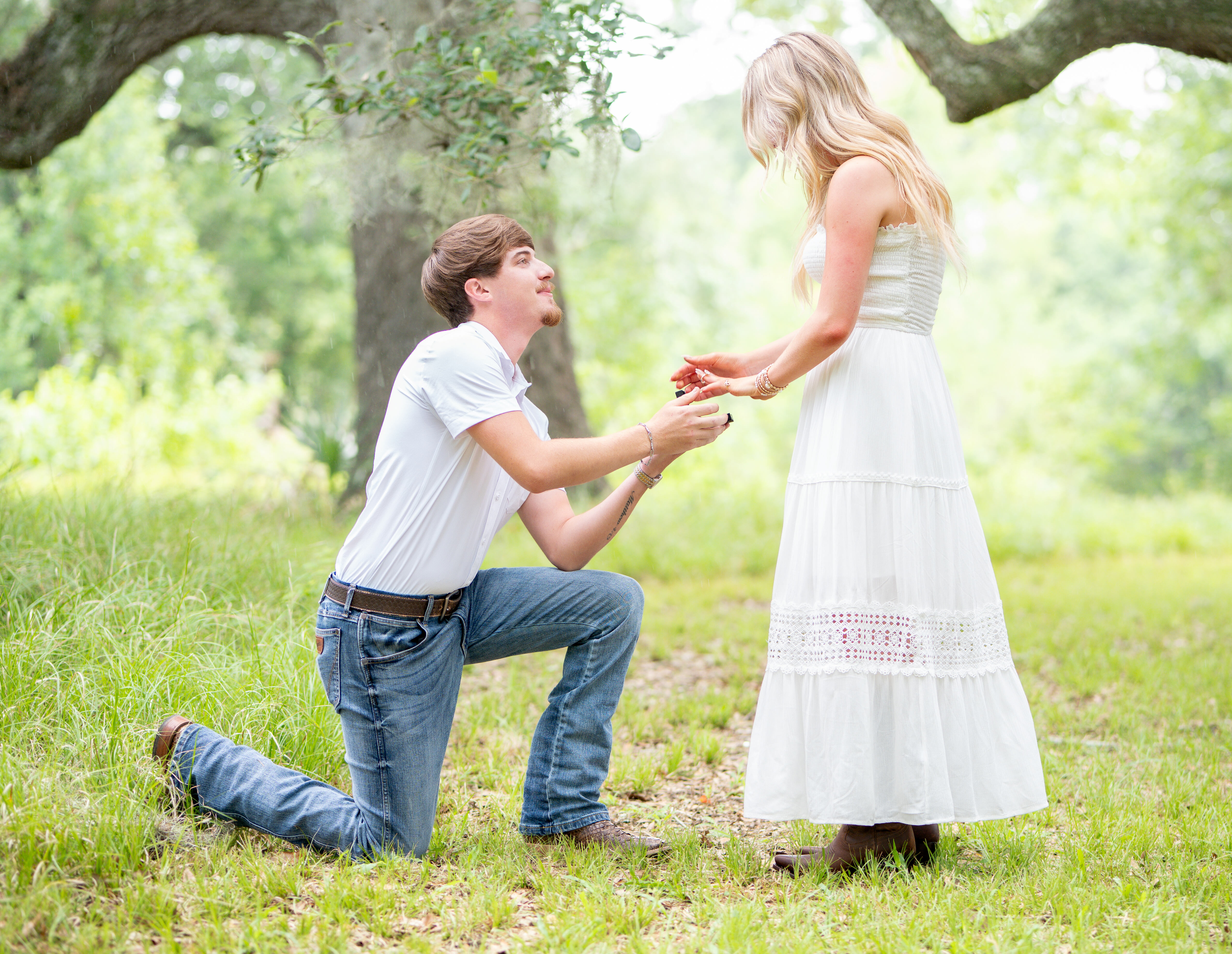 Studio37 surprise proposal photography with concierge planning in Montgomery County Texas