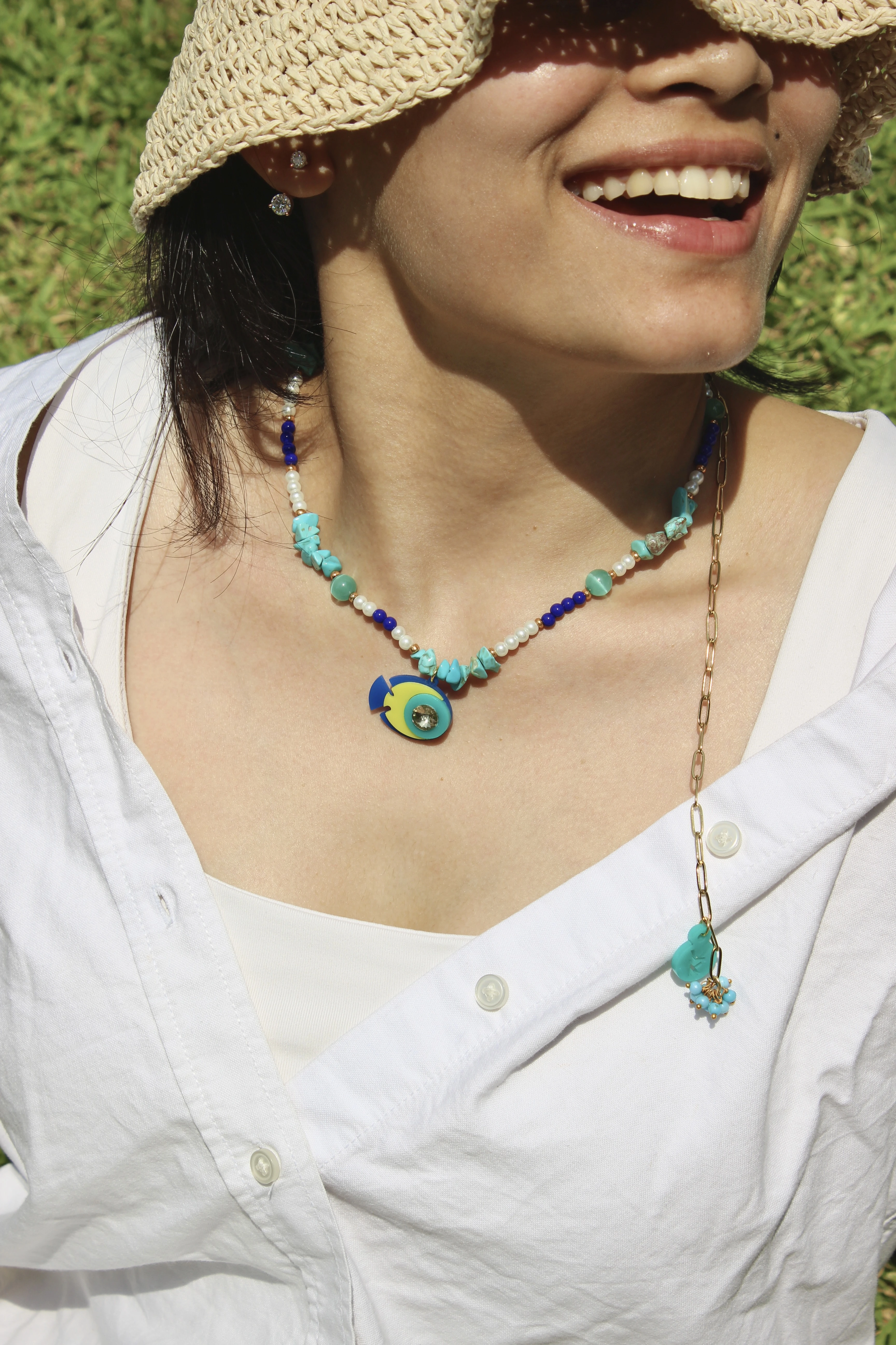 AQUA FIN NECKPIECE