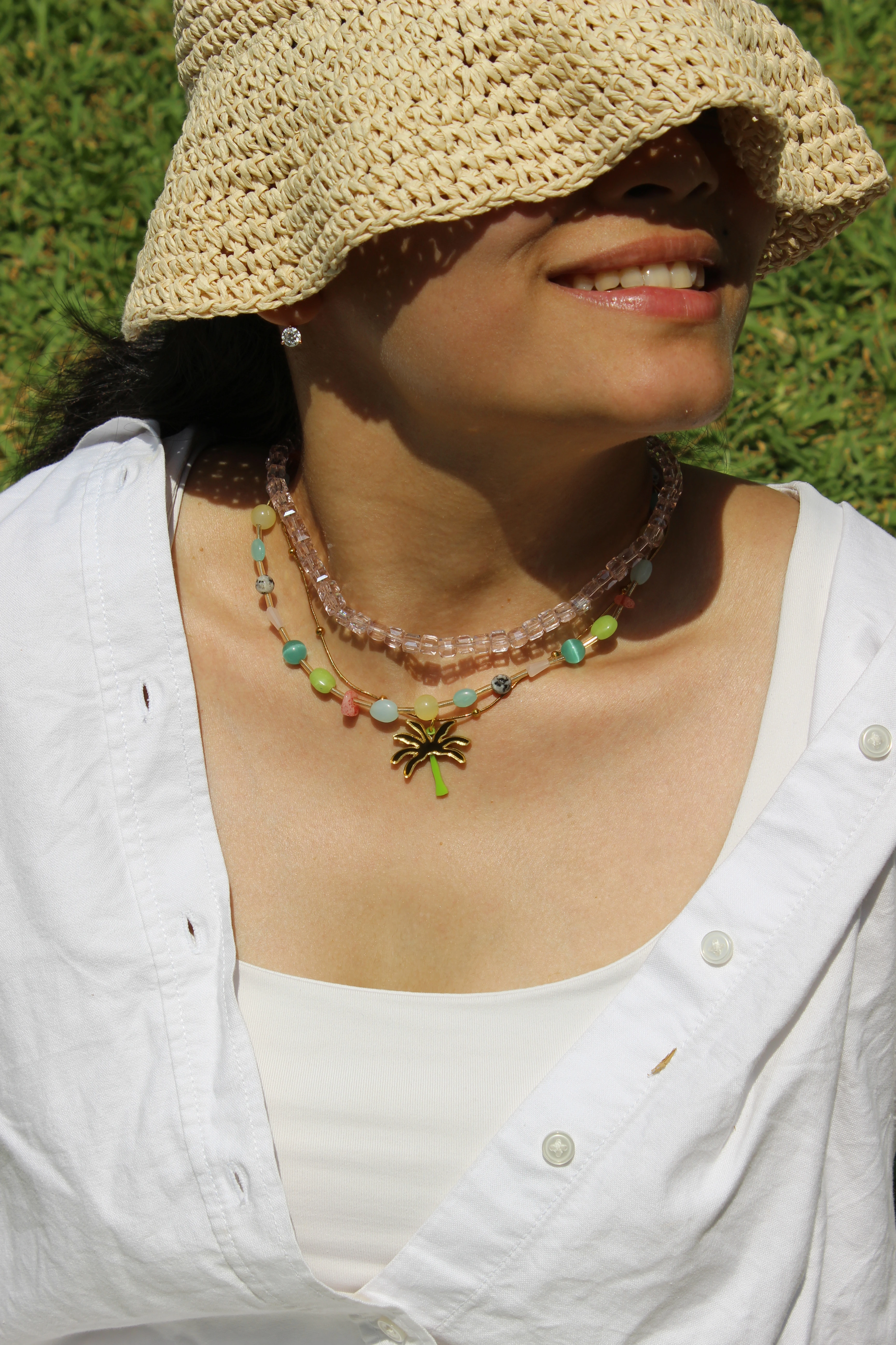TROPICAL PALM NECKPIECE 