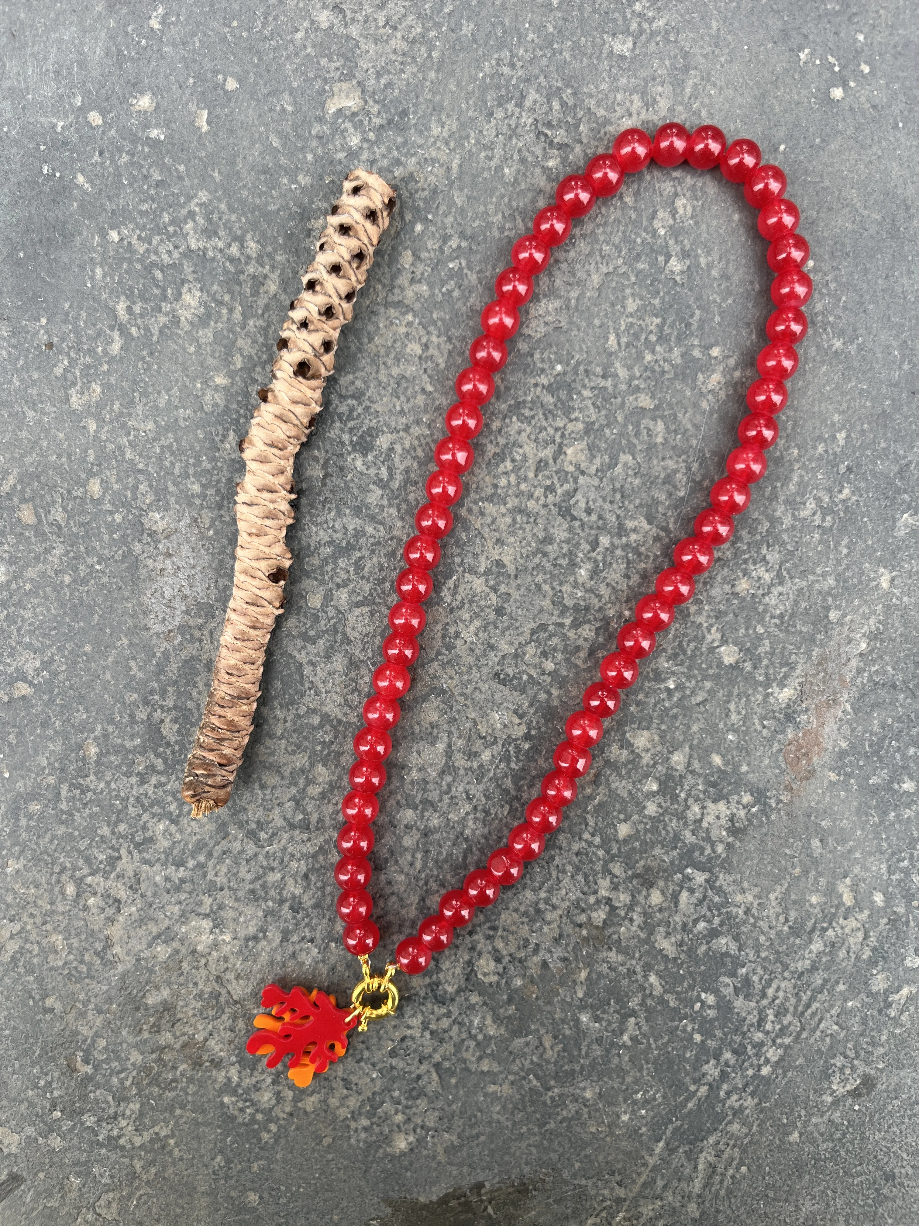 AQUA CORAL NECKPIECE