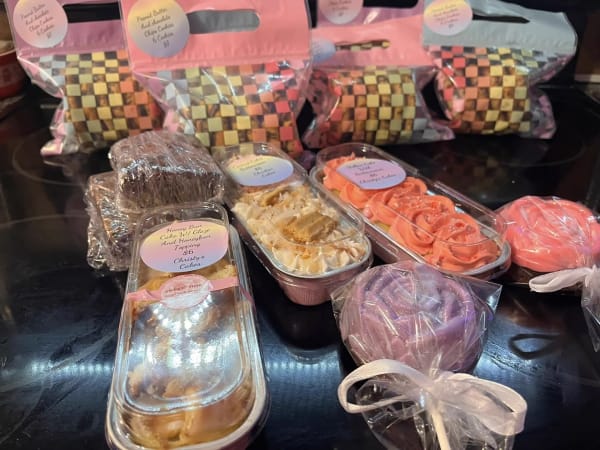 Gourmet treat platter featuring a sweet assortment of our finest signature baked goods 🎀