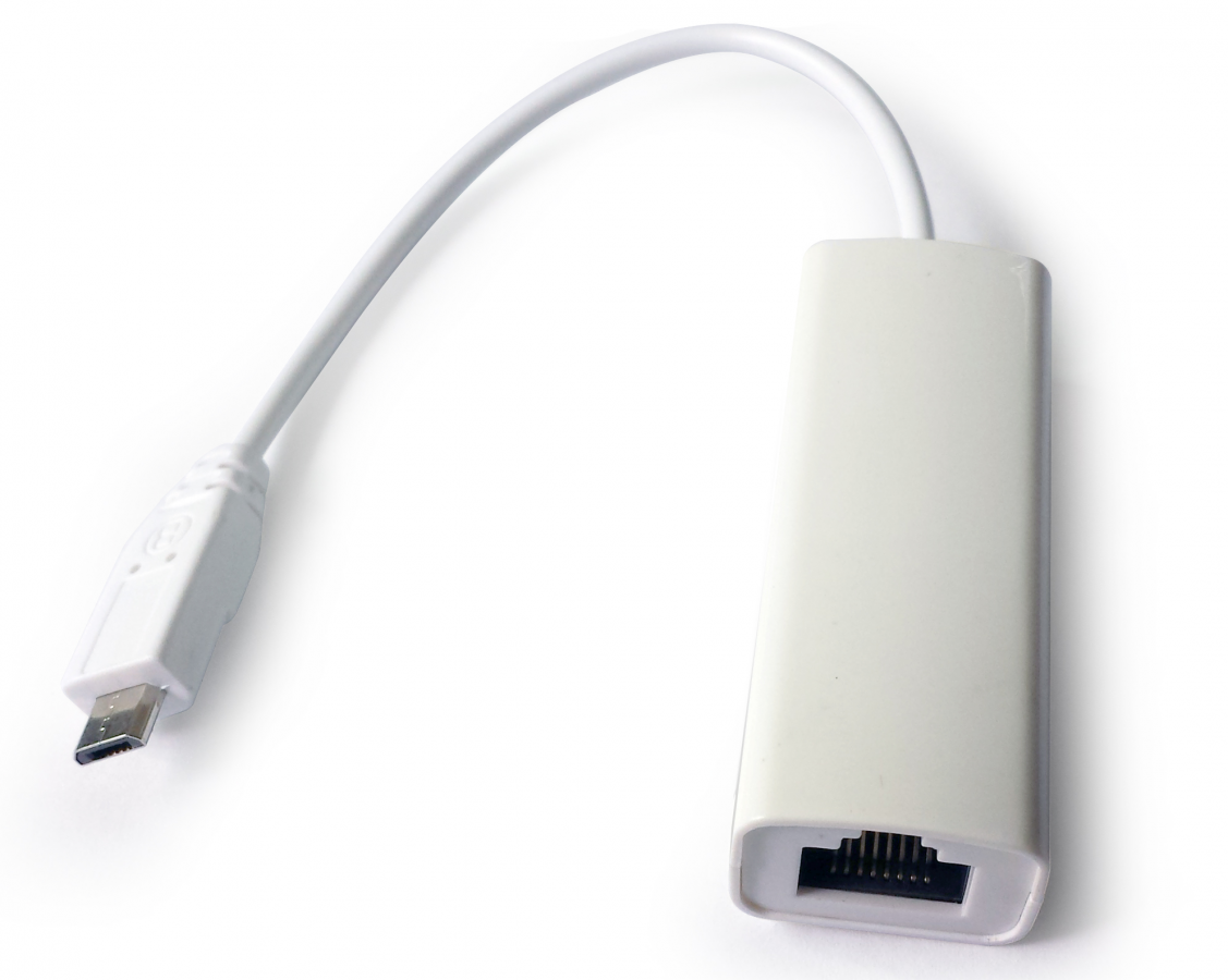 Adaptador Micro-USB para Rede Ethernet