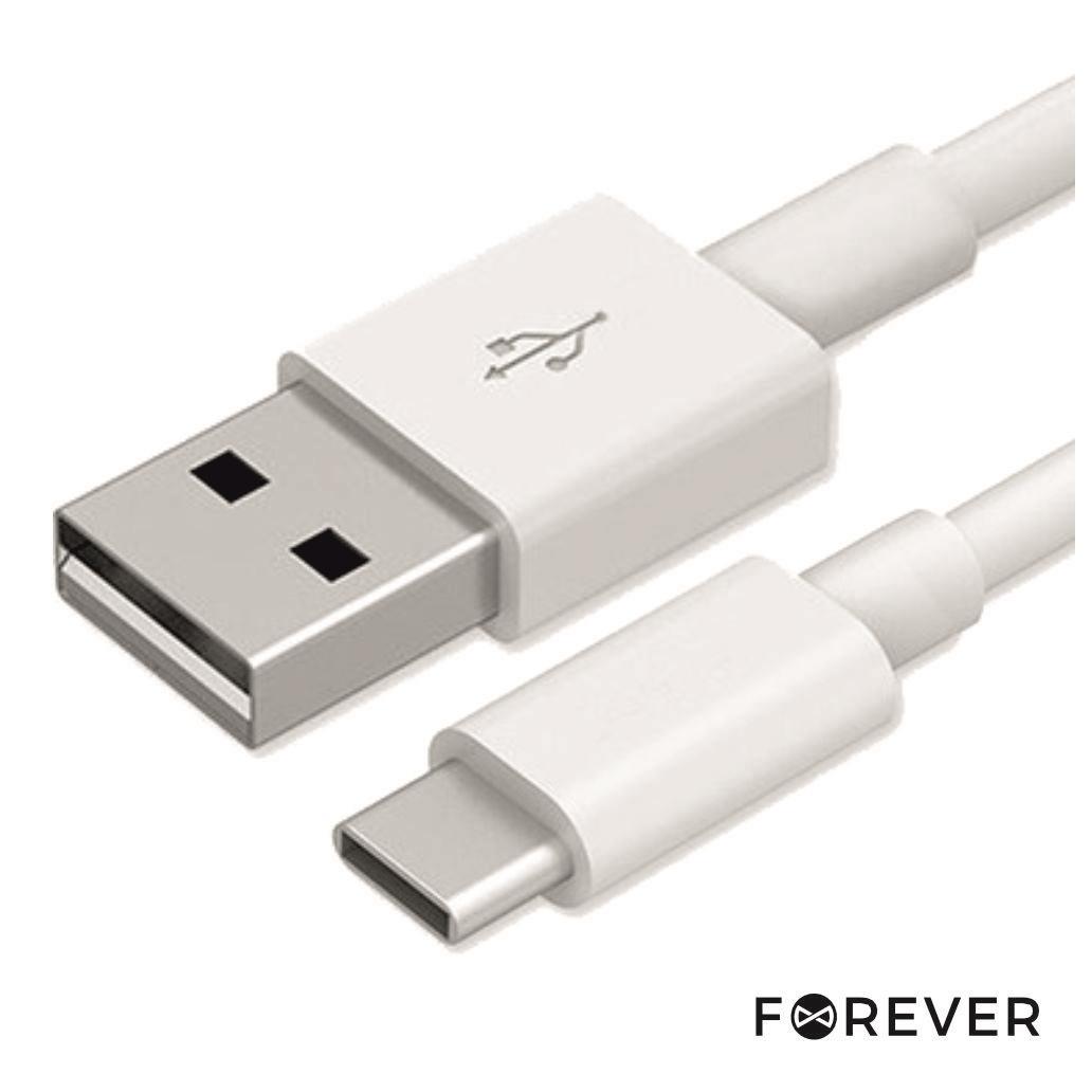 Cabo USB-A para USB-C Shark 1M Branco