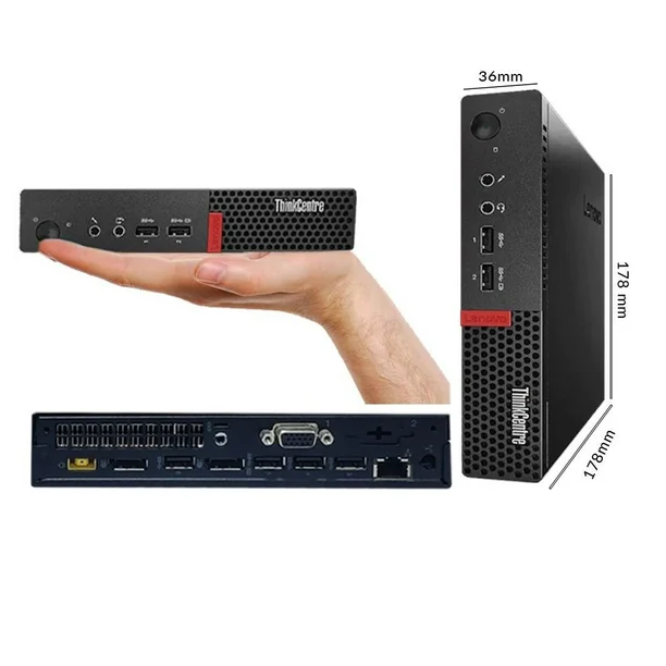 Mini-PC Lenovo ThinkCentre M710q Tiny – Core i5 / 8 GB / 256 GB SSD
