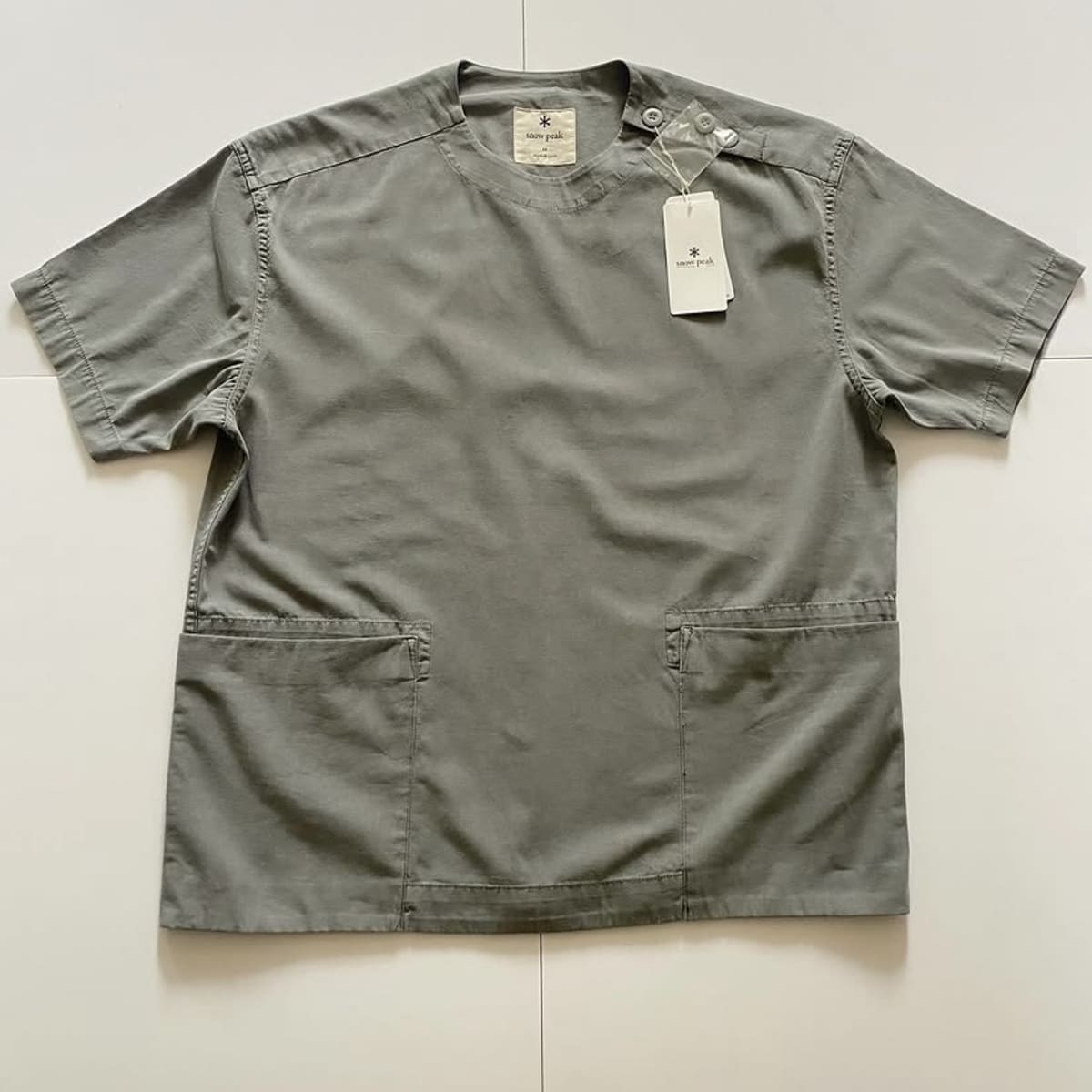 SNOW PEAK Natural-Dyed Cotton S/S Pullover — image 1