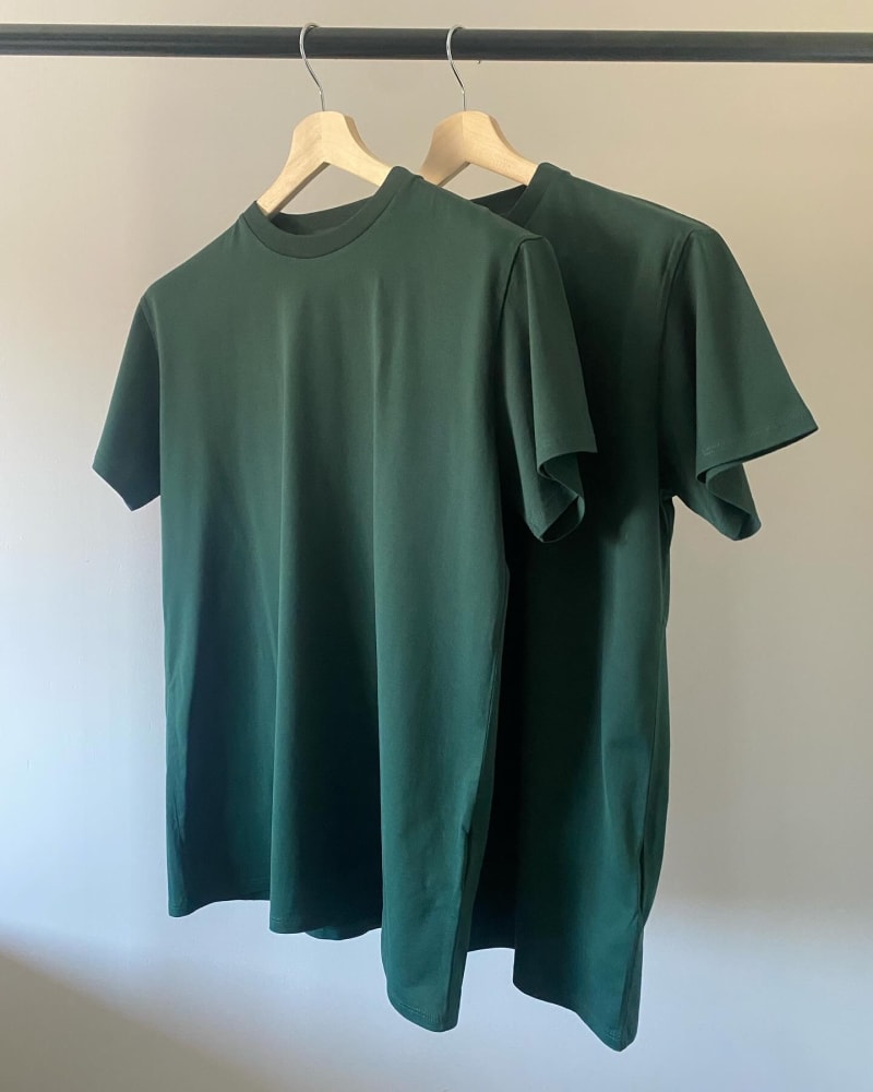 MAISON MARGIELA Cotton T-Shirt — Bottle Green · L / XL