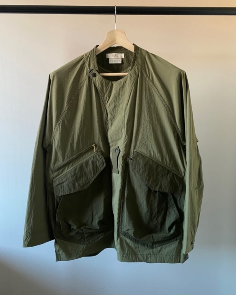 NORBIT Side-Snap Slit Jacket — Olive · L