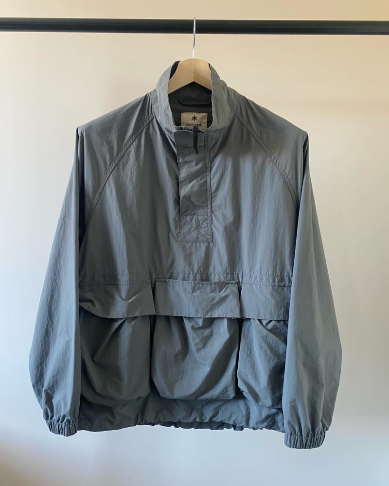 SNOW PEAK Nylon Tussah Anorak — Grey · S