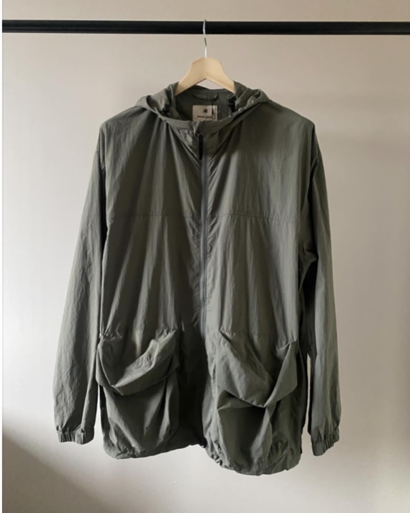 SNOW PEAK Tussah Parka — Light Olive · L