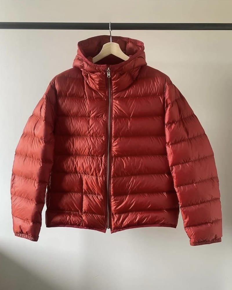 TEN C Hooded Down Liner — Red · 54