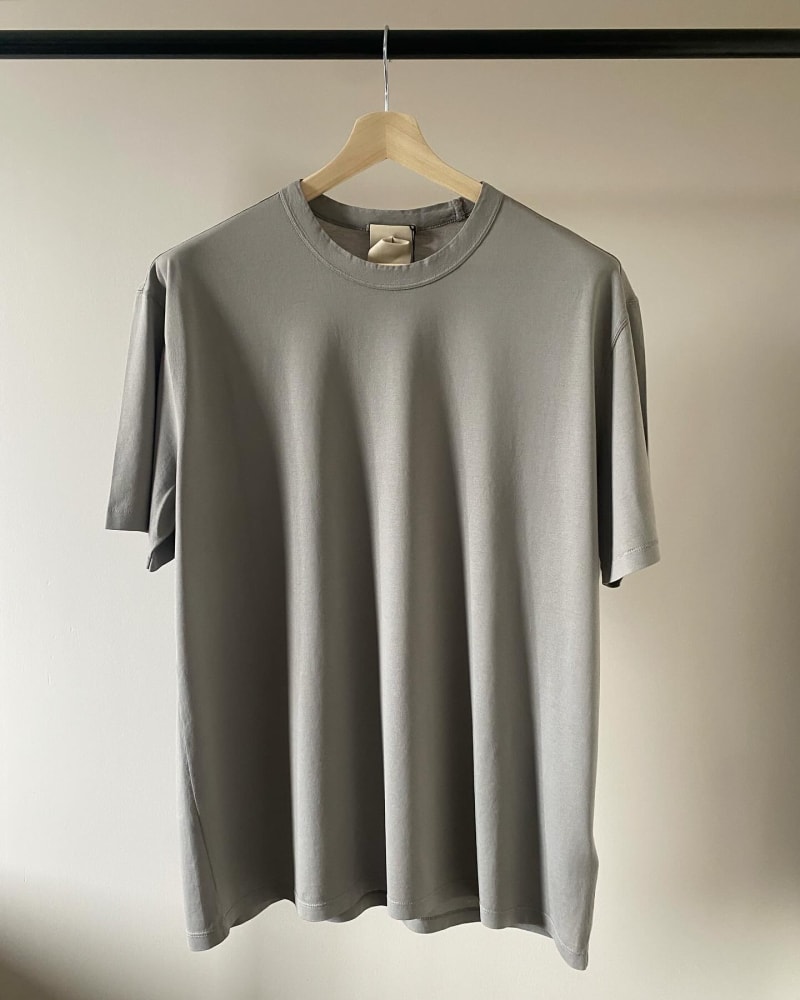TEN C Makò Cotton T-Shirt — Putty · XL