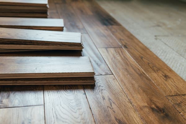 Hardwood flooring installation