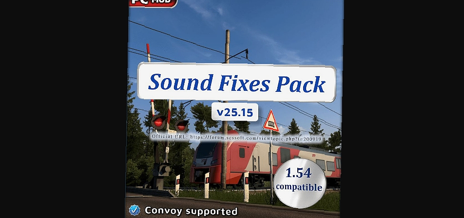 МОД Sound Fixes Pack v25.15 ДЛЯ EURO TRUCK SIMULATOR 2