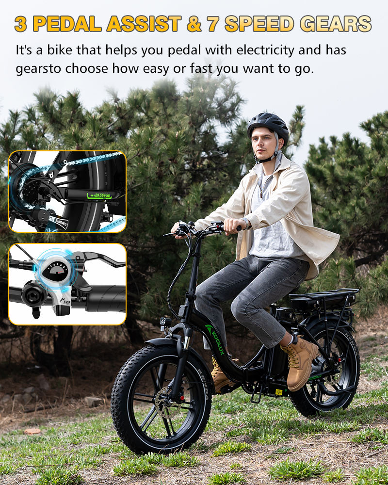 KOOLUX KL6S 250W 48V 15.6Ah 20*4'' Electric Bike main bike view