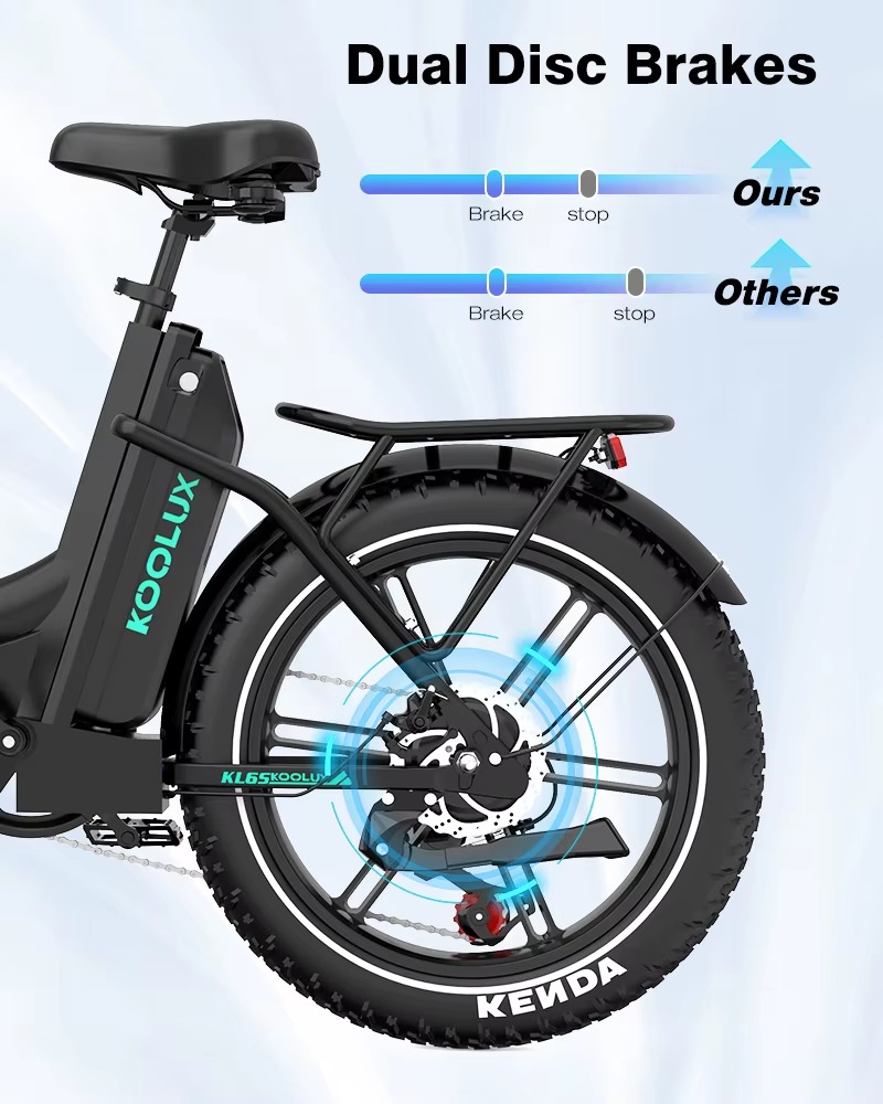 KOOLUX KL6S 250W 48V 15.6Ah 20*4'' Electric Bike main bike view