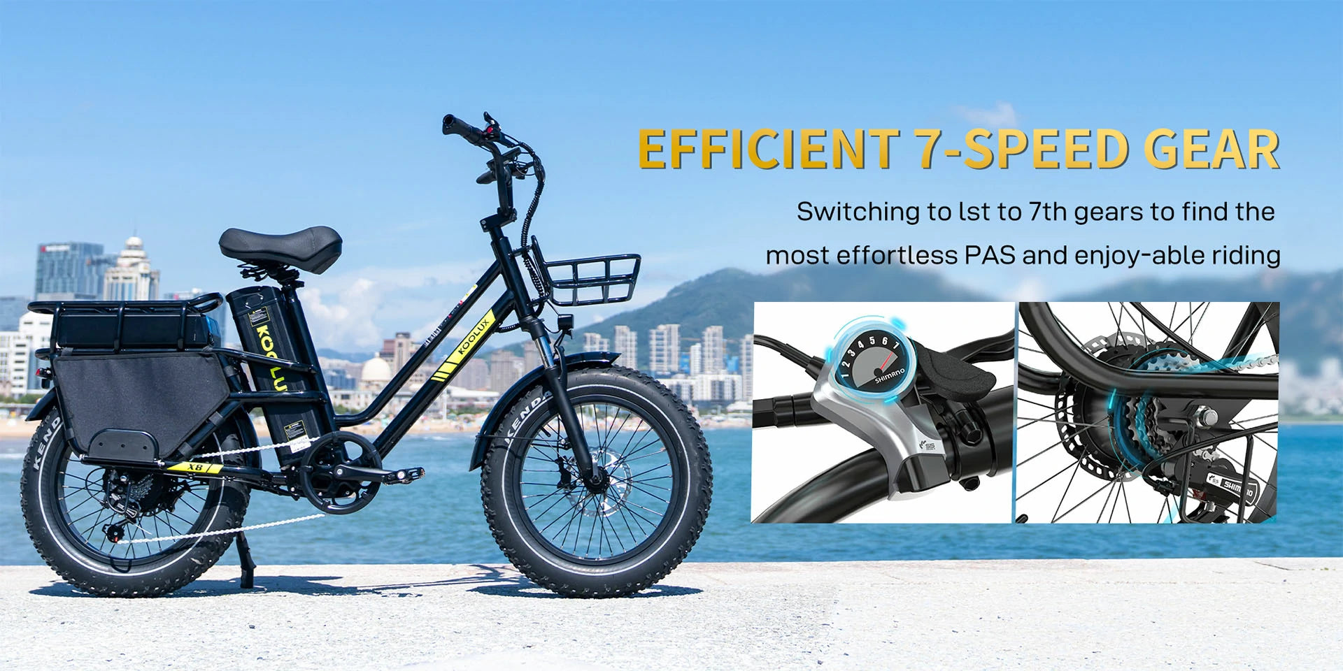 KOOLUX X8 (UK) Electric Bike speed gear