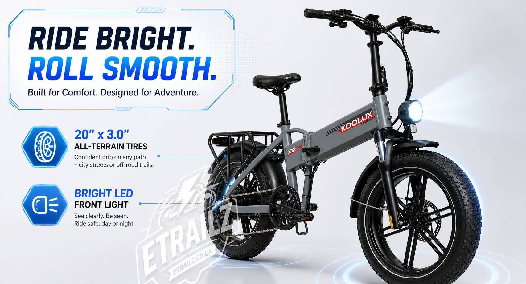 KOOLUX X12 | 250W | 48V 13Ah | 55-120KM main bike view