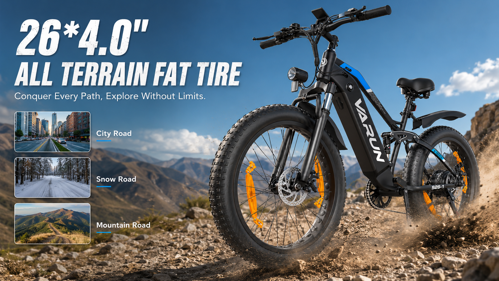 Varun S26-1 | 250W | 48V 16Ah | 25 km/h main bike view