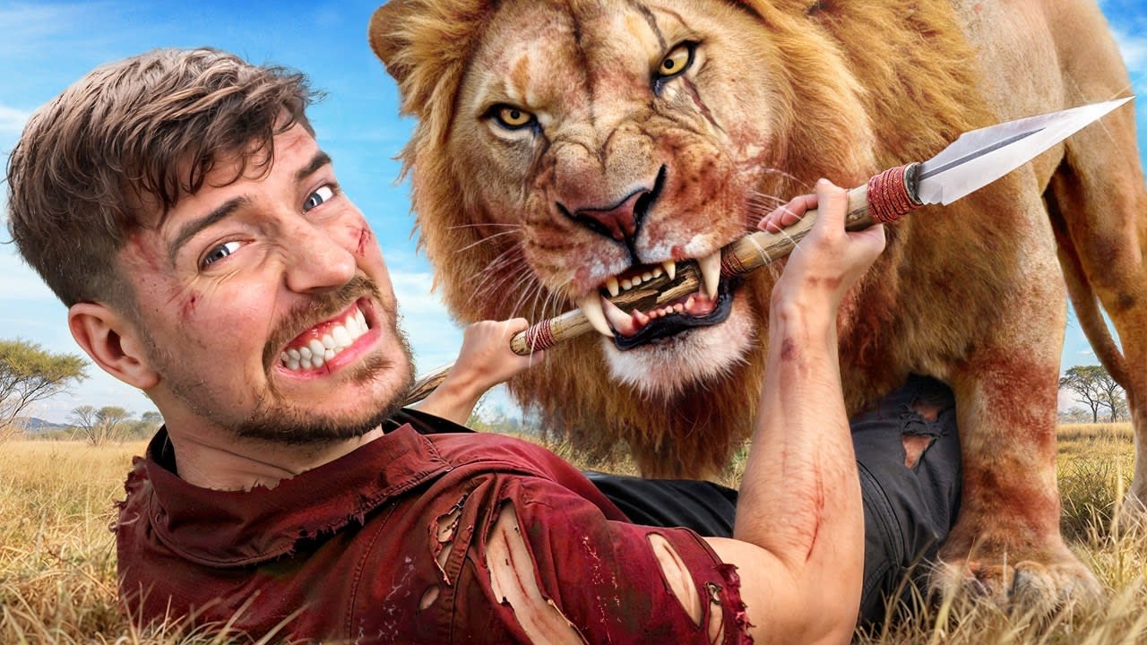 MrBeast style YouTube thumbnail example 2 MrBeast style thumbnail example 2 - High-impact YouTube thumbnail design