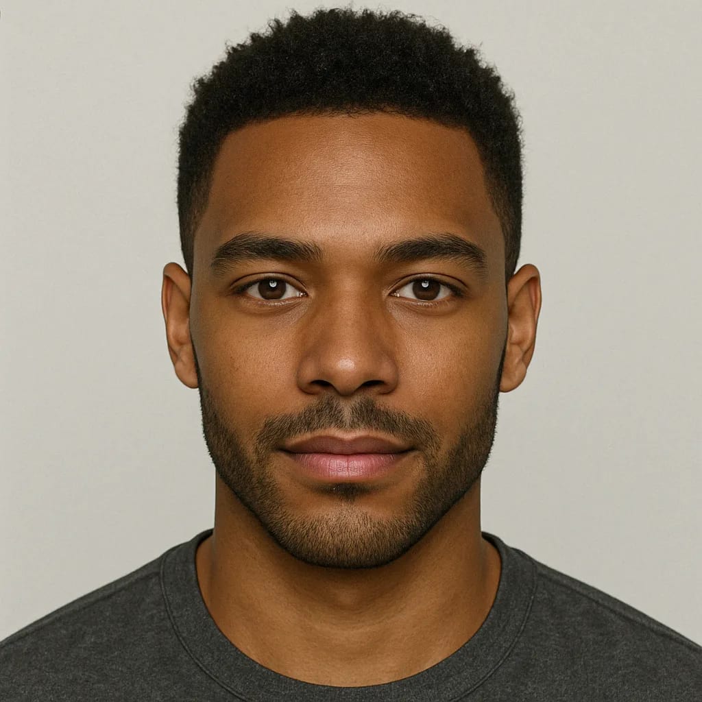 Source face for face swap - square format