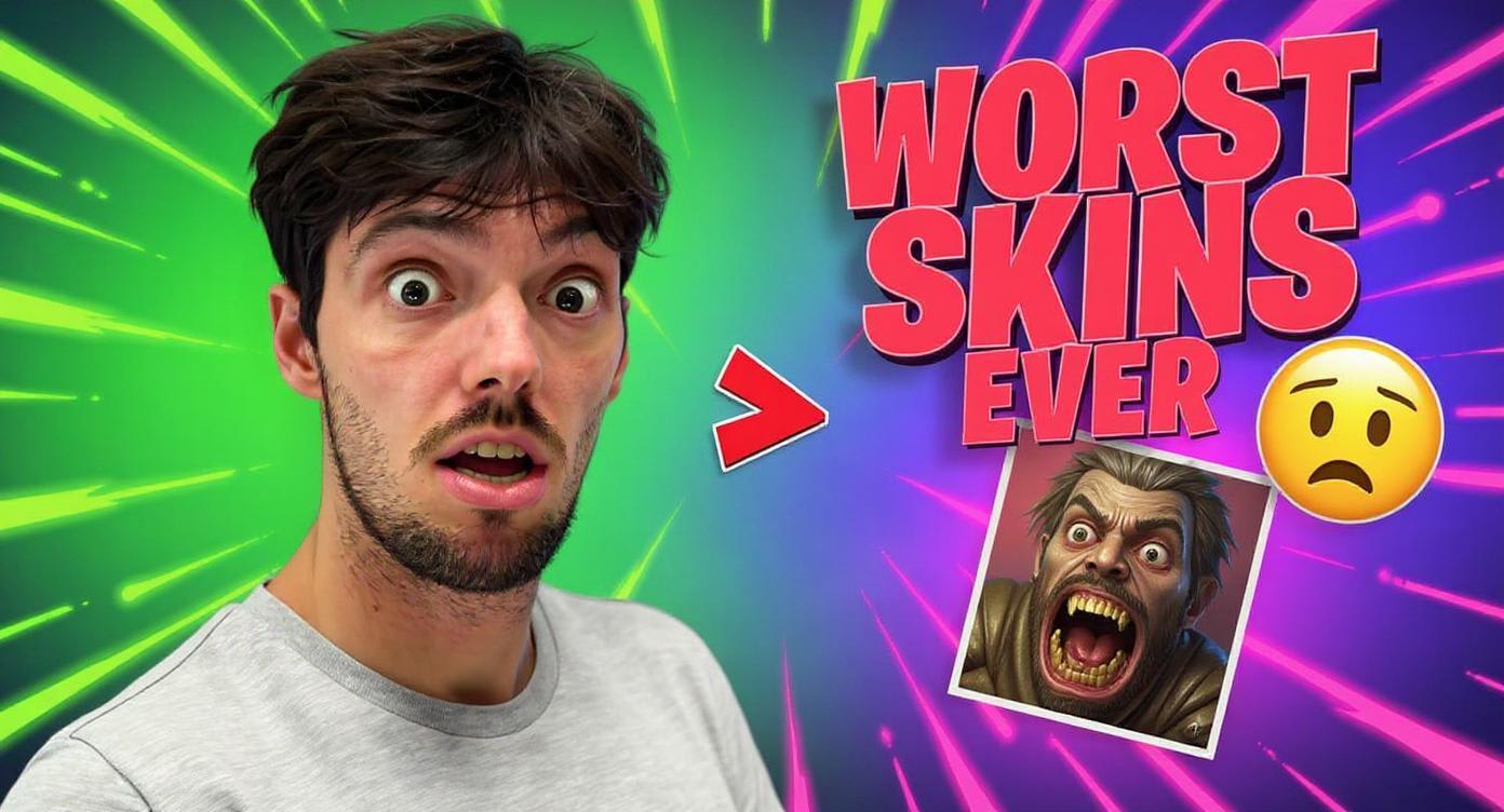 Fortnite style YouTube thumbnail example 3 Fortnite style thumbnail example 3 - High-impact YouTube thumbnail design