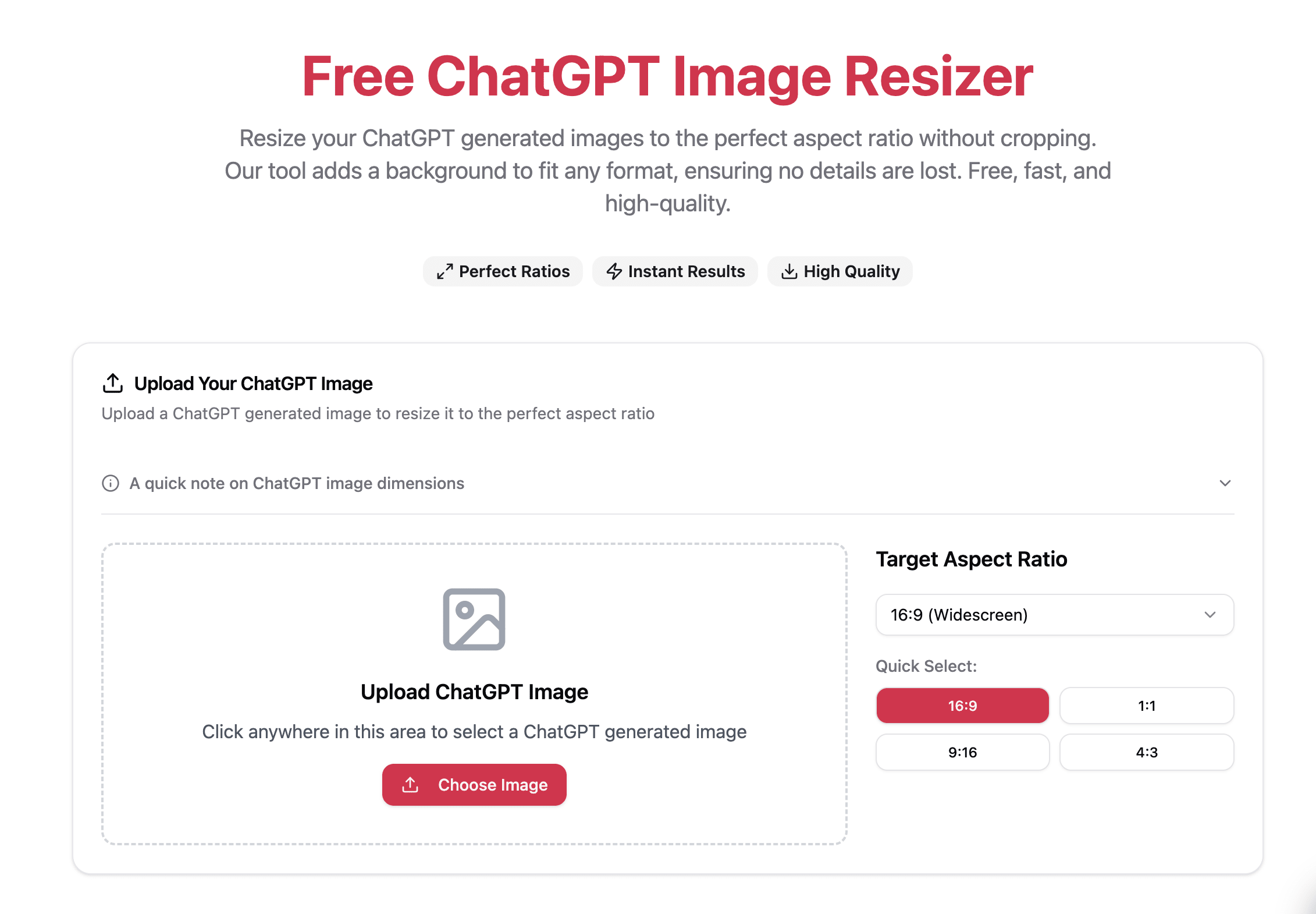 New Free Tool: ChatGPT Image Resizer