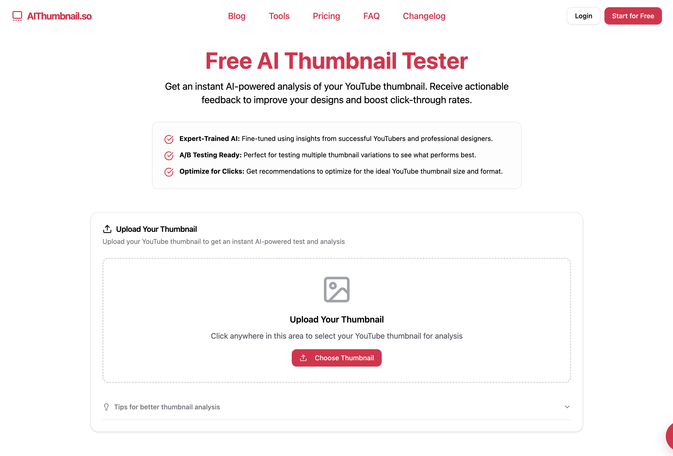 New Free Tool: AI Thumbnail Tester