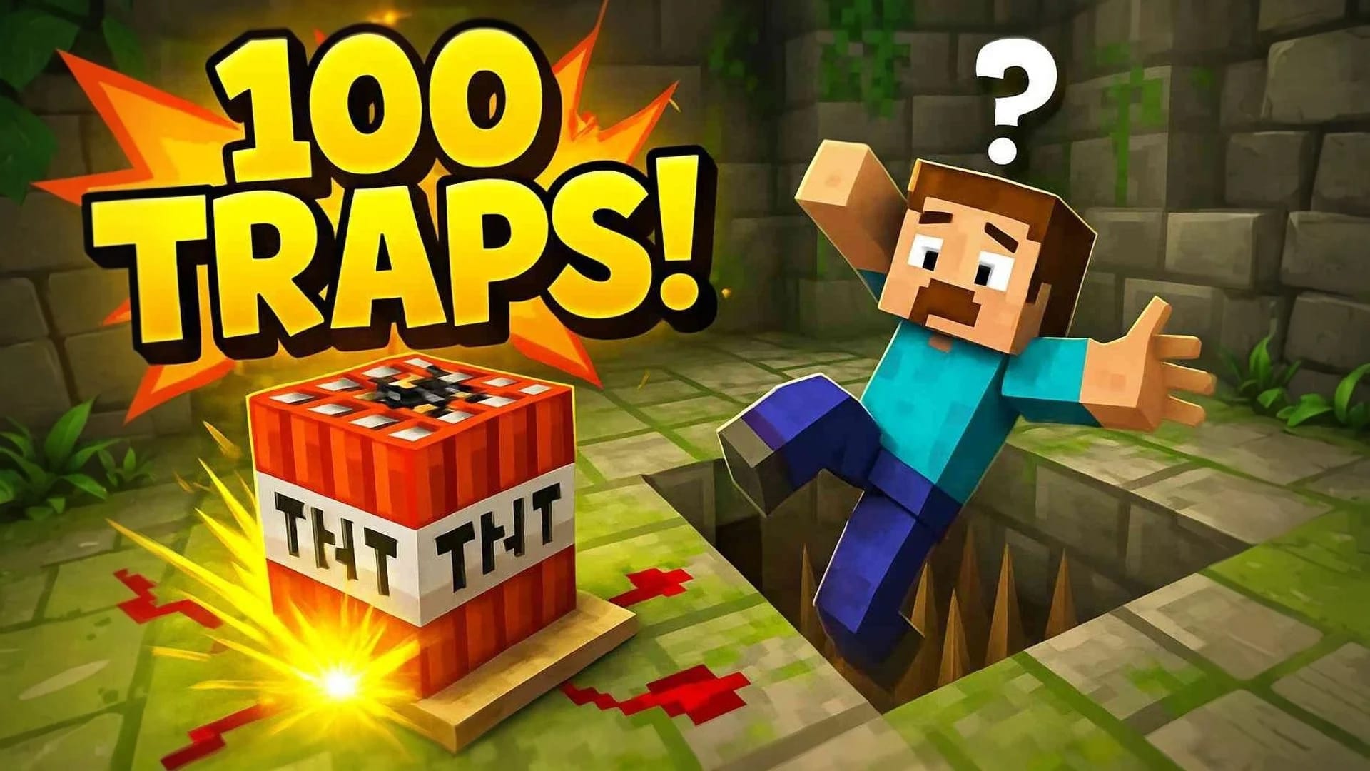 Minecraft style YouTube thumbnail example 3 Minecraft style thumbnail example 3 - Viral YouTube thumbnail design