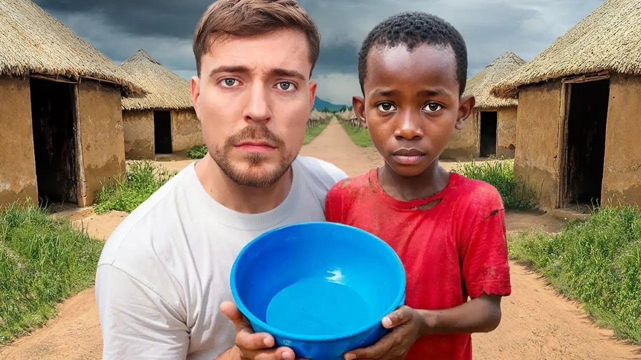 MrBeast-Style Thumbnail
🔴 "I Fed an Entire Village"