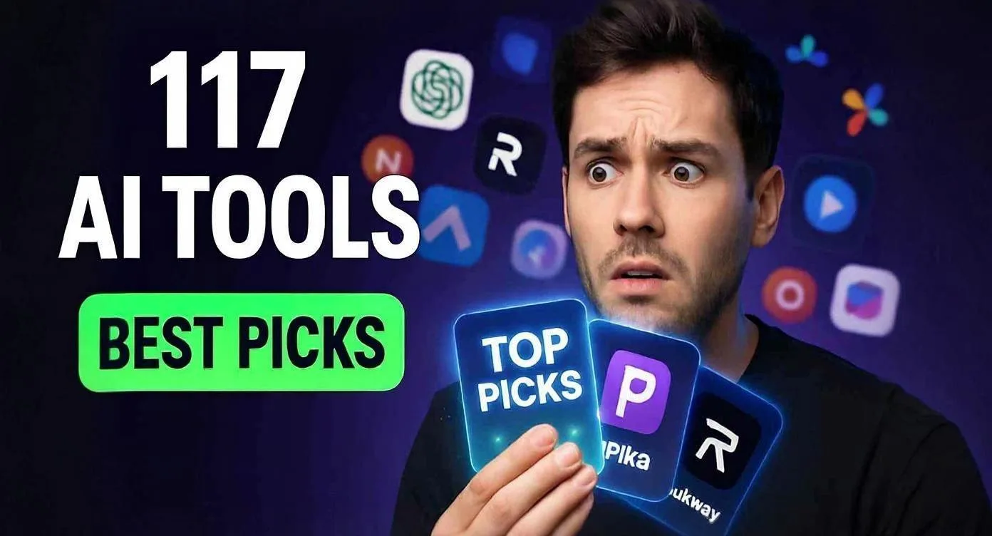 117 AI Tools Review Thumbnail
🤖 "I Tested 117 AI Tools – These Are the Best!"