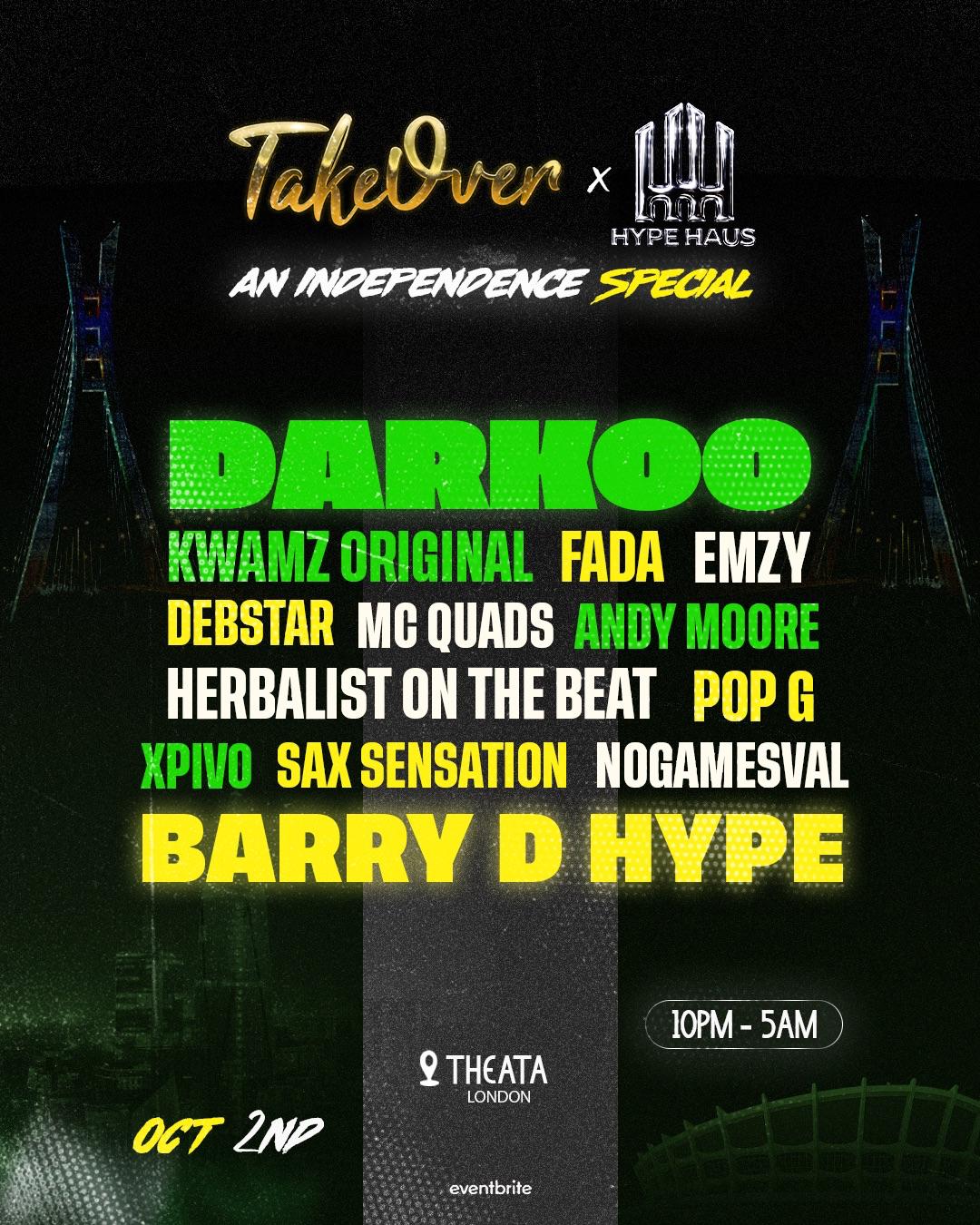 Takeover x Hypehaus Nigerian Independence Special poster