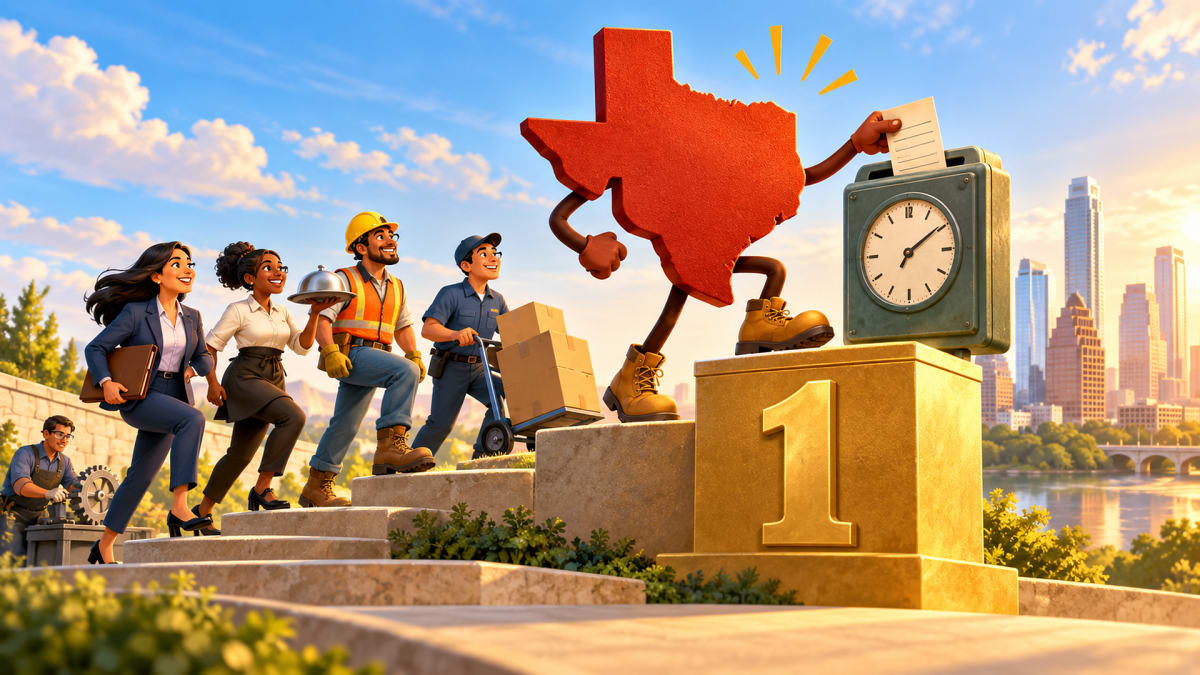 Texas Clocks In at No. 1!