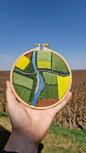 Мініатюра Поля з річкою 1