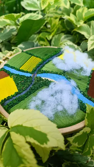 Мініатюра Поля з річкою 2