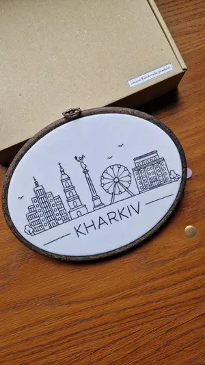 Мініатюра Харків | Архітектурна вишивка ручної роботи  2