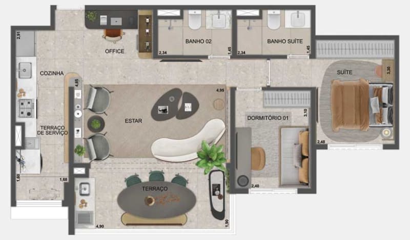 Planta 2 dorms.